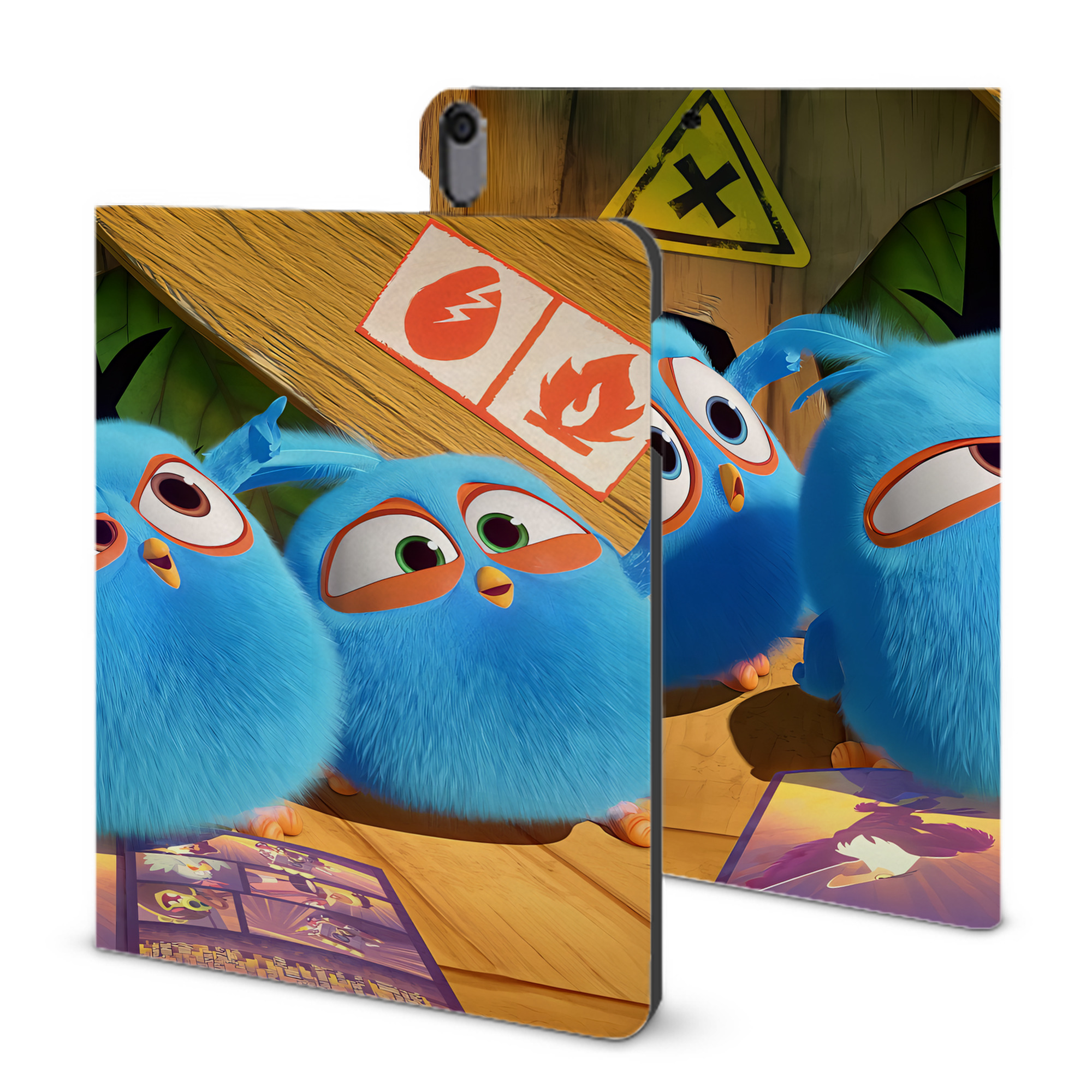 （画像用） Angry Birds アングリーバード IPad ケース ブック型 PUレザー TPU 耐衝撃 軽量 薄型 ペン収納なし 全面保護 IPad 各モデル対応